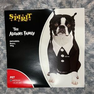 Wednesday Addams dog costume